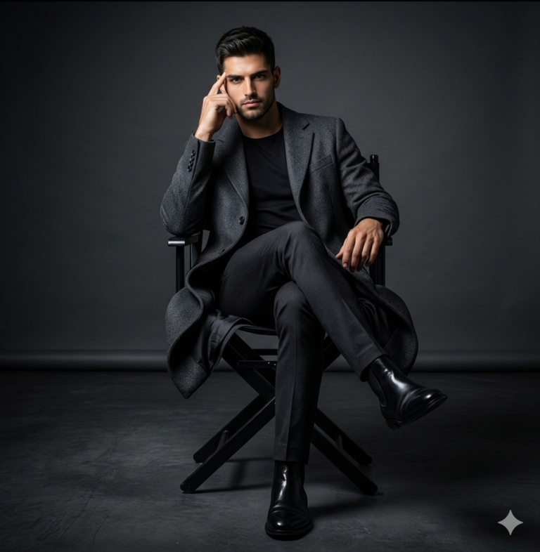 Result 1 for Luxury Studio Gentleman AI Photo Editing Prompt
