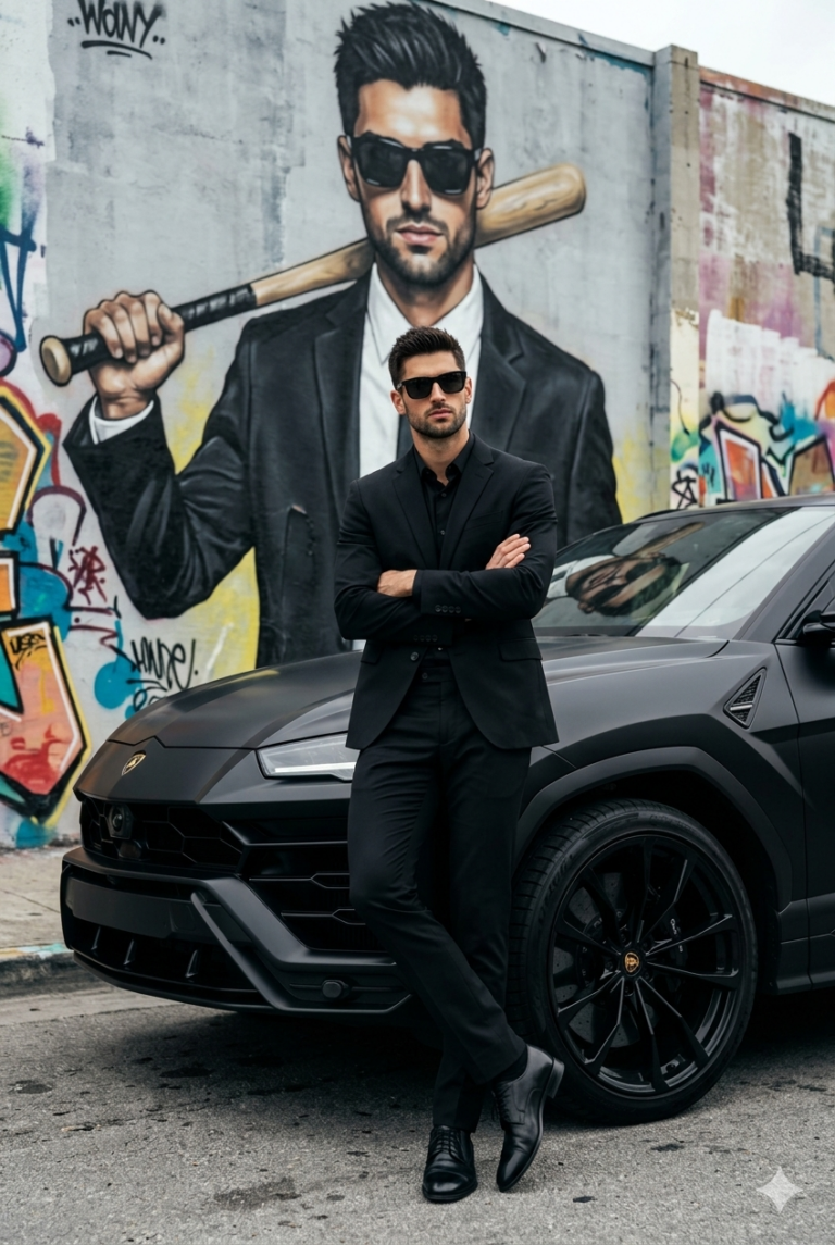 Result 1 for Luxury Street Sovereign AI Photo Editing Prompt