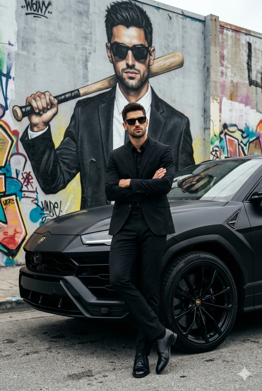 Result 1 for Luxury Street Sovereign AI Photo Editing Prompt