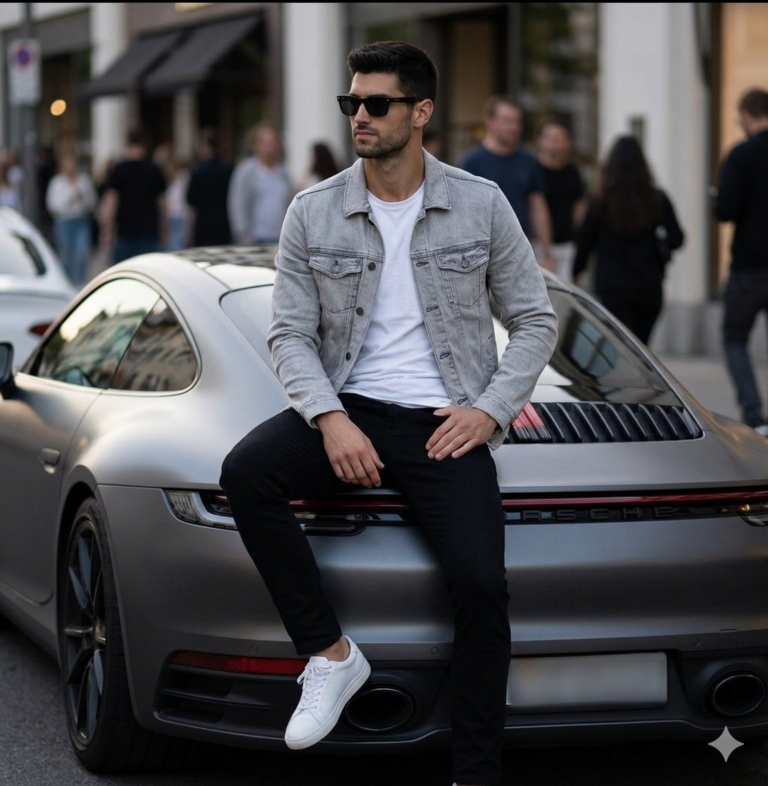 Result 1 for Urban Sports Car Portrait AI Photo Editing Prompt