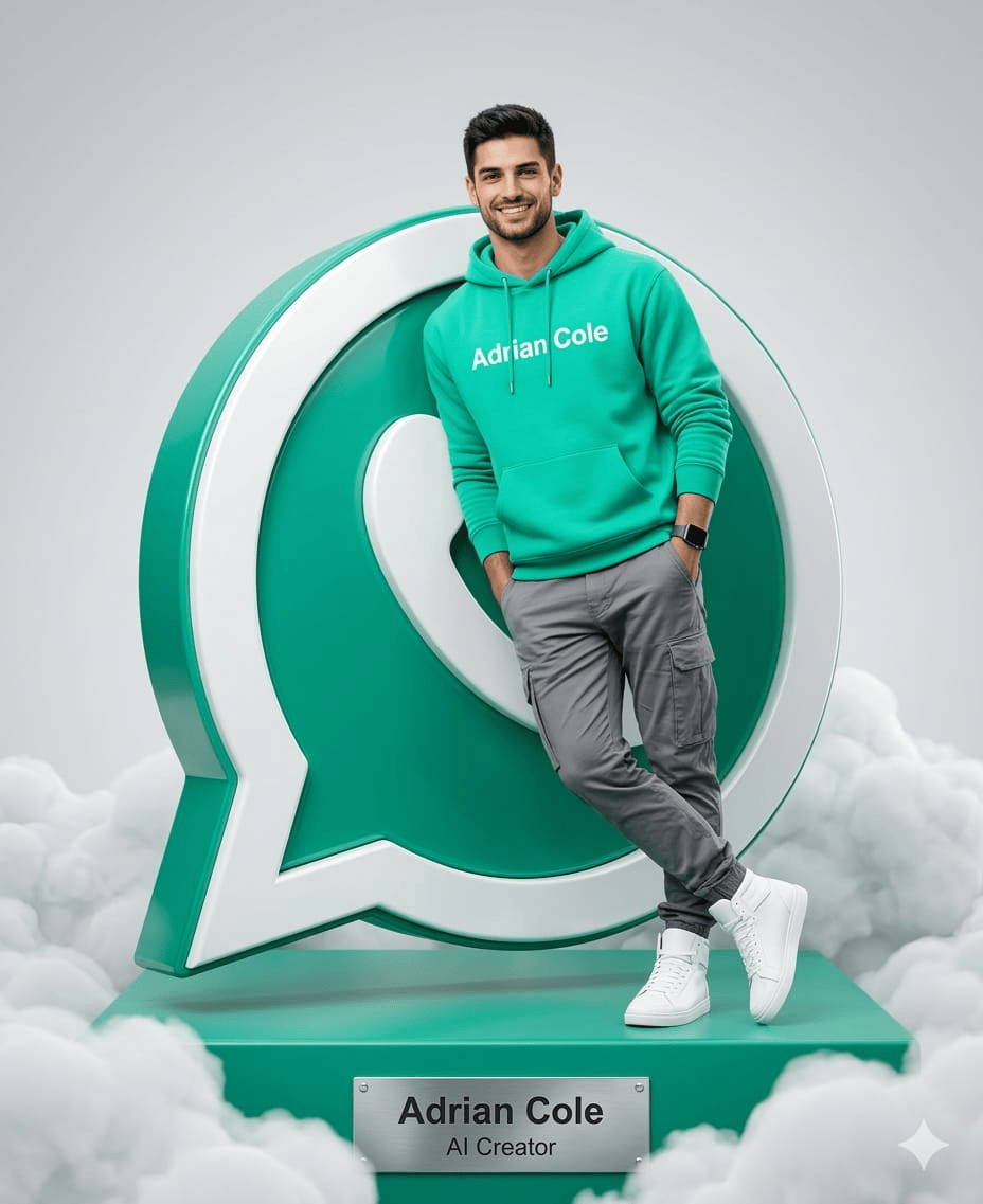 Result 1 for WhatsApp Logo Hero AI Photo Editing Prompt
