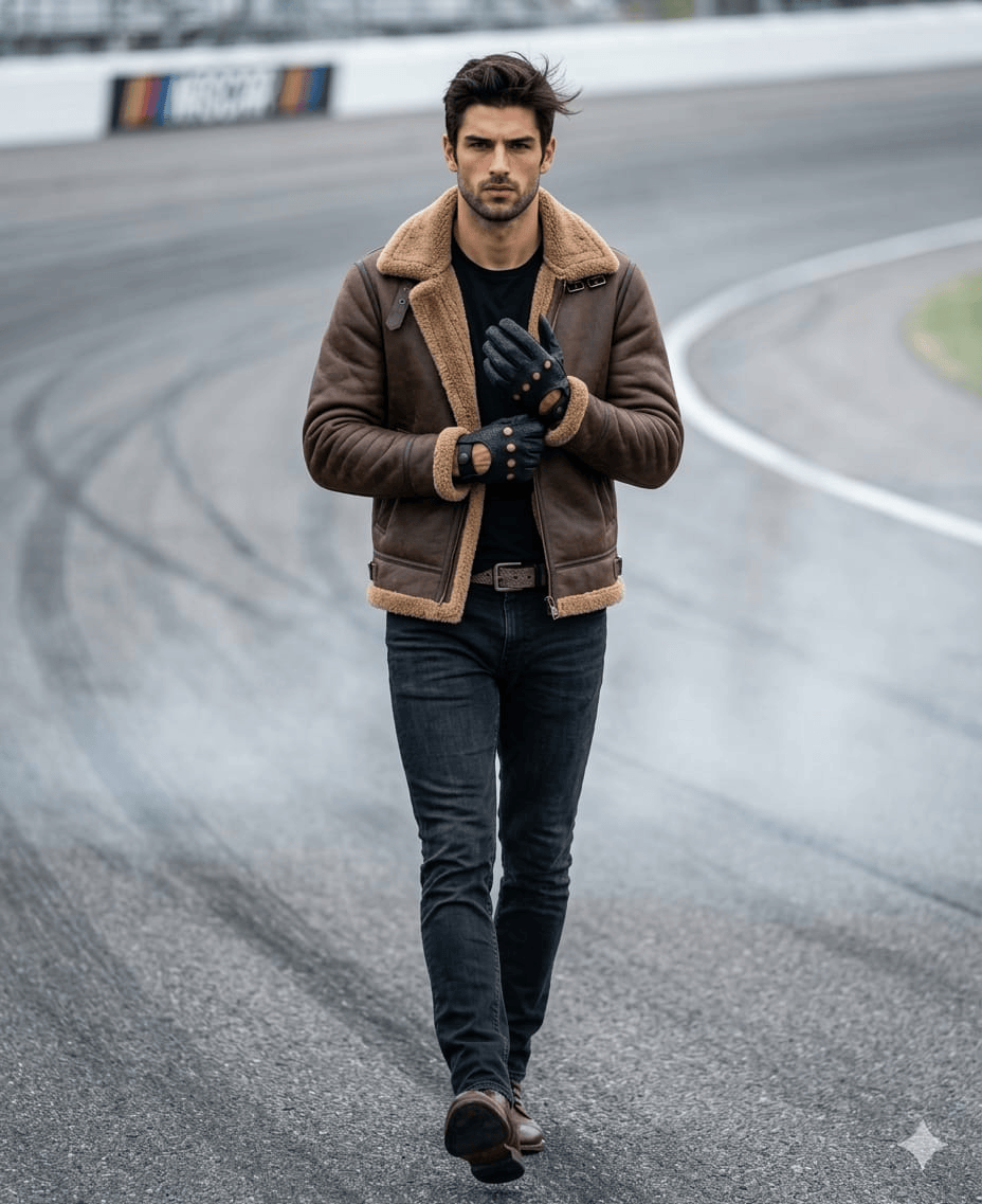 Result 1 for Trackside Leather Stride AI Photo Editing Prompt
