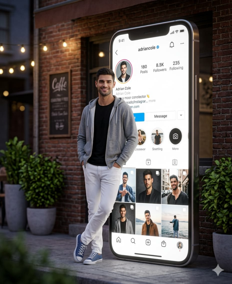 Result 1 for Giant Phone Portrait AI Photo Editing Prompt