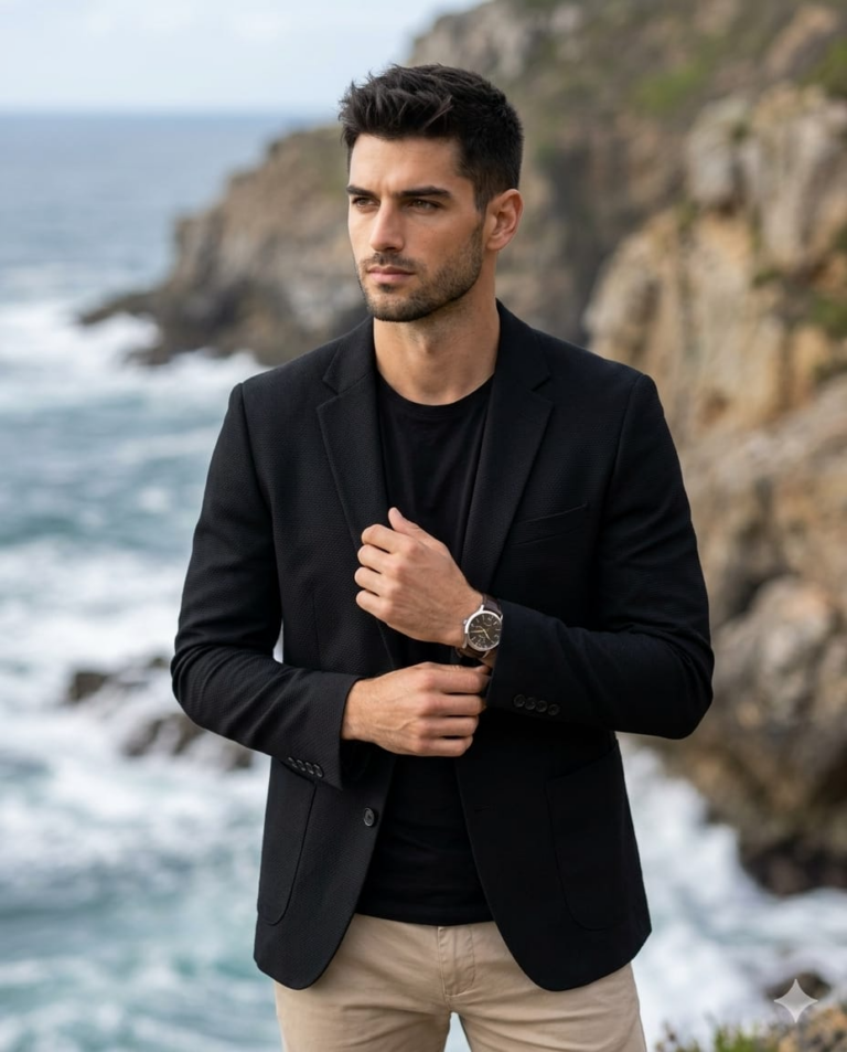 Result 1 for Coastal Cinematic Gentleman AI Photo Editing Prompt
