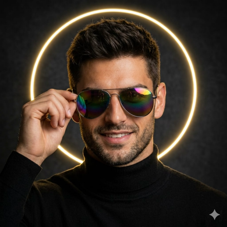 Result 1 for Golden Halo Portrait AI Photo Editing Prompt
