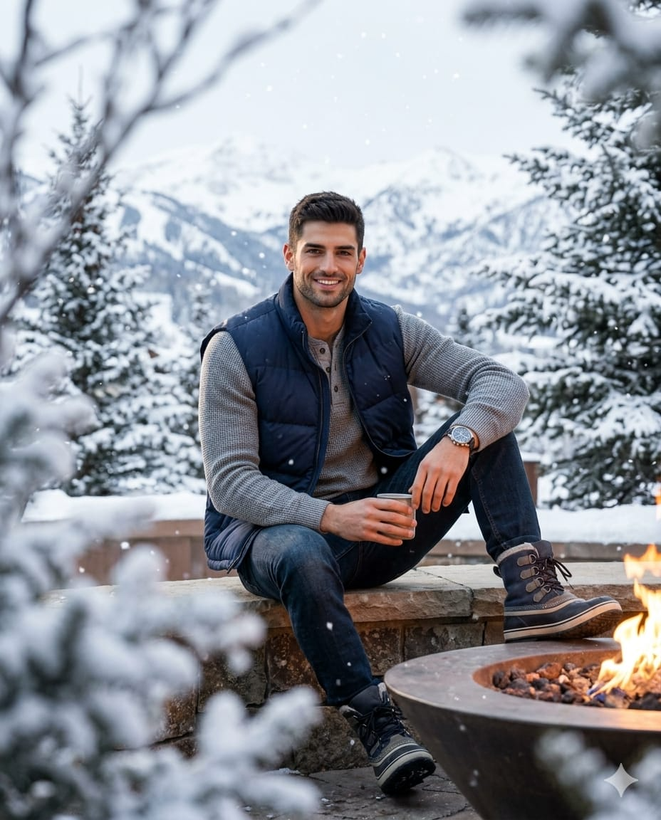 Result 1 for Winter Resort Portrait AI Photo Editing Prompt