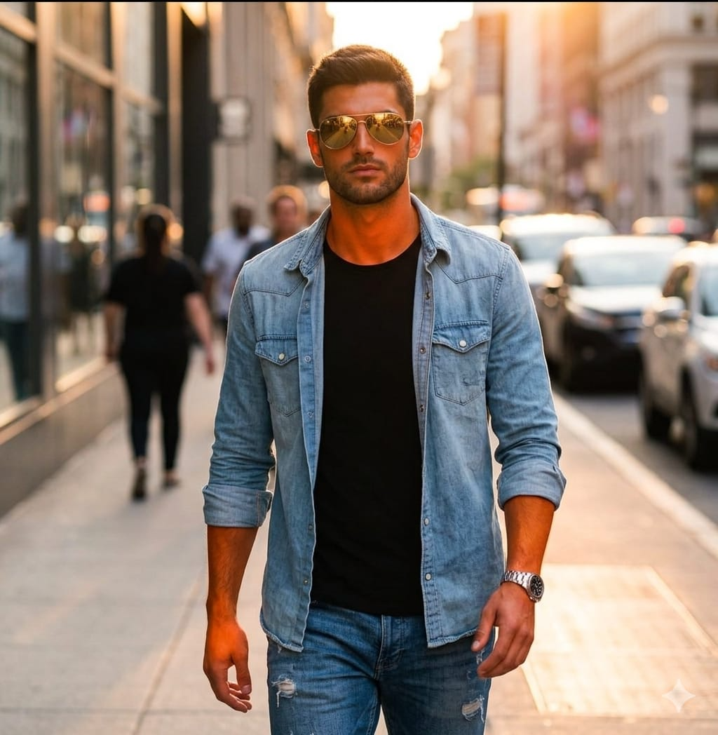 Result 1 for Golden Hour Streetwear AI Photo Editing Prompt