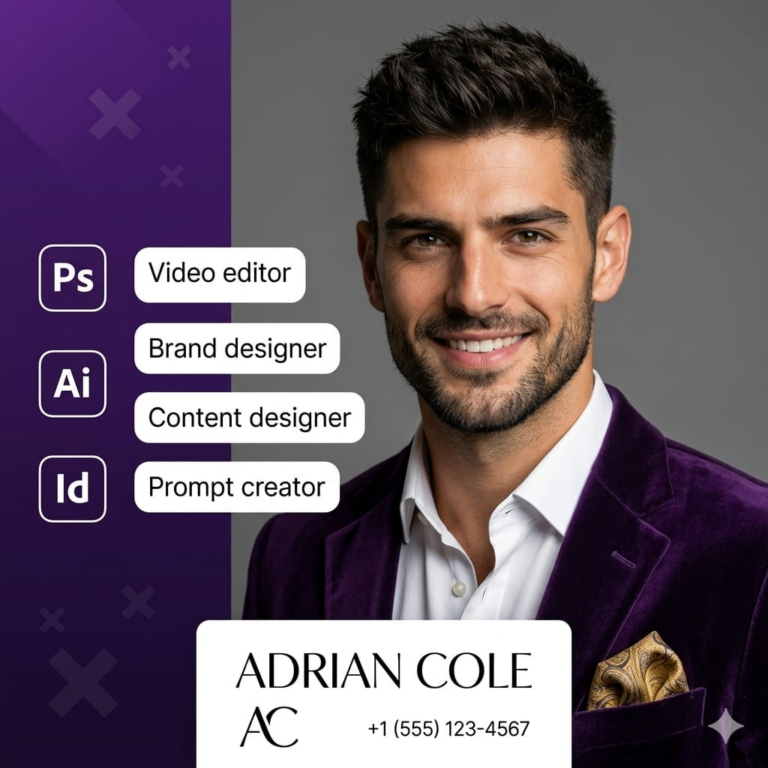 Result 1 for Creative Designer Banner AI Photo Editing Prompt