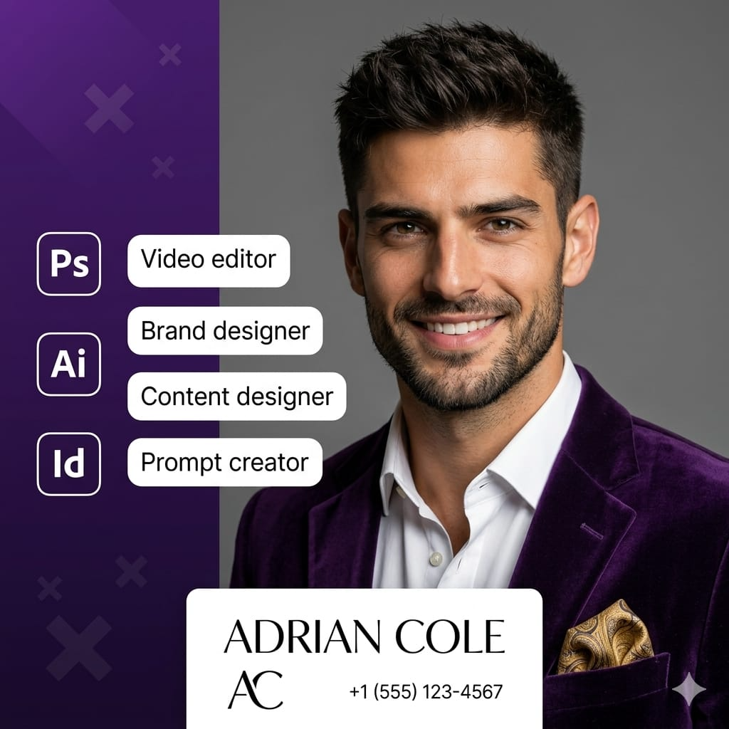 Result 1 for Creative Designer Banner AI Photo Editing Prompt