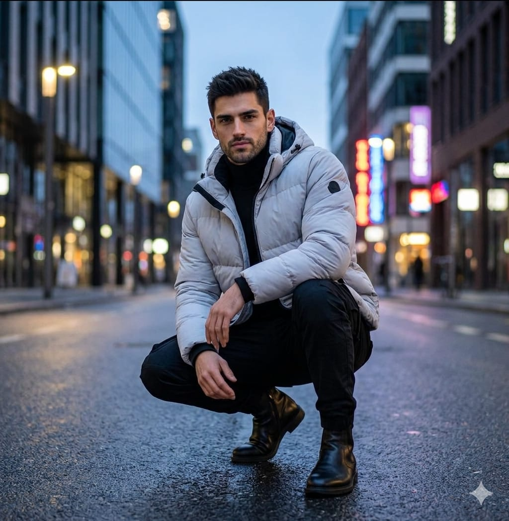 Result 1 for Blue Hour Streetwear AI Photo Editing Prompt
