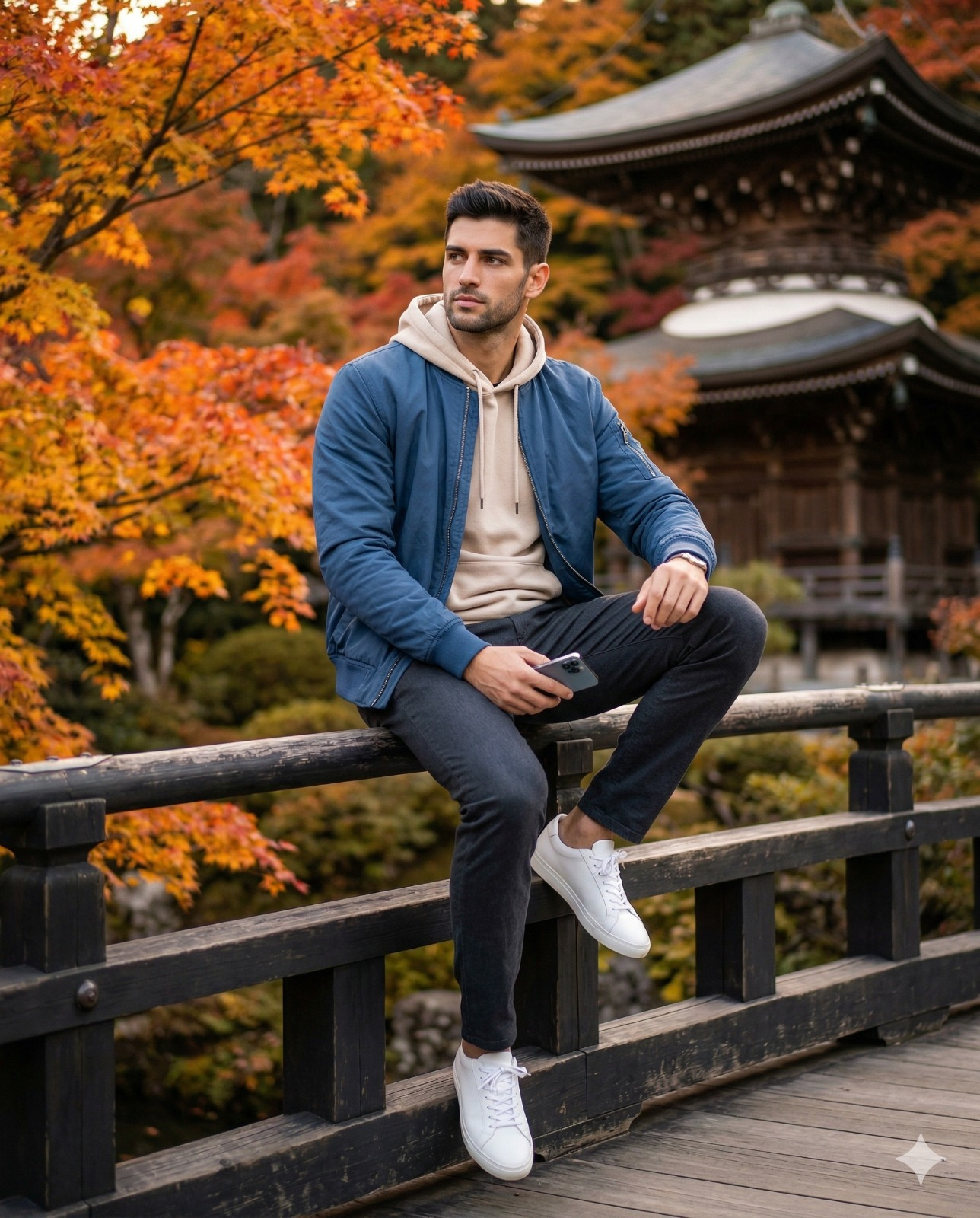 Result 1 for Autumn Temple Gentleman AI Photo Editing Prompt