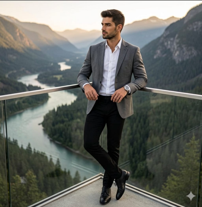Result 1 for Golden Summit Gentleman AI Photo Editing Prompt
