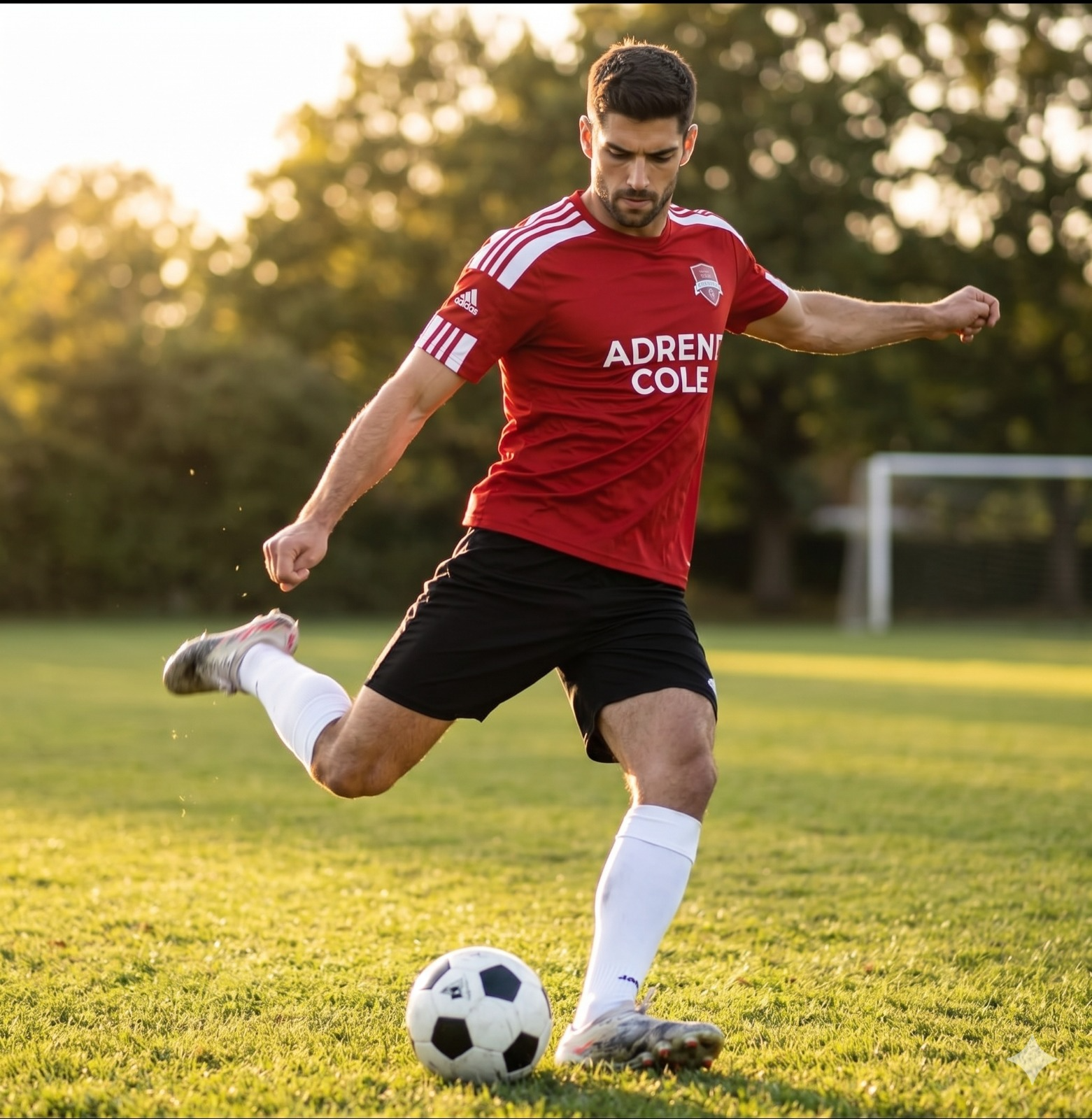 Result 1 for Golden Hour Striker AI Photo Editing Prompt