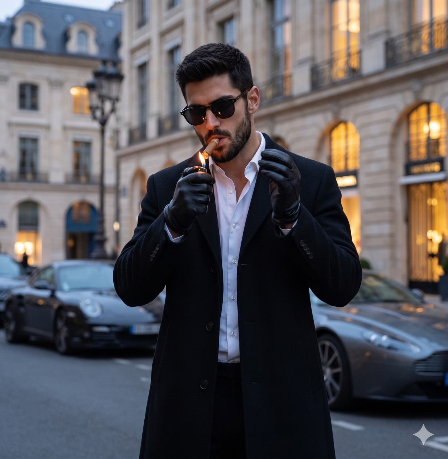 Result 1 for Blue Hour Gentleman AI Photo Editing Prompt