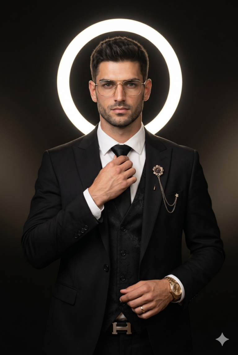 Result 1 for Luxury Halo Portrait AI Photo Editing Prompt