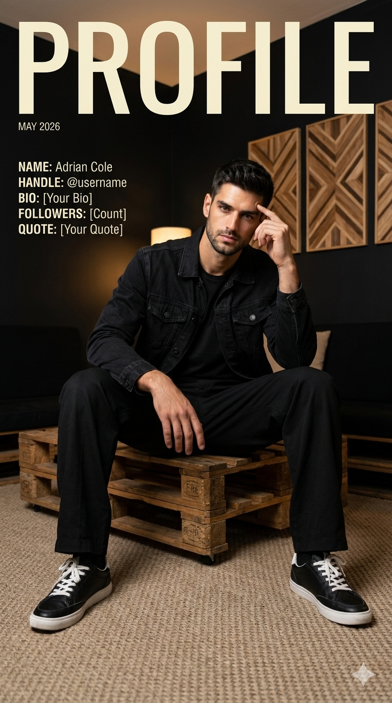 Result 1 for Luxury Profile Cover AI Photo Editing Prompt