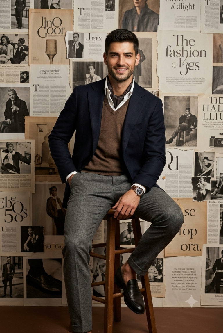 Result 1 for Luxury Editorial Gentleman AI Photo Editing Prompt