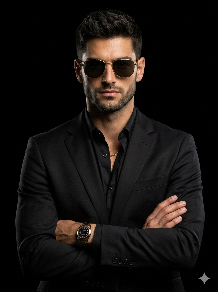 Result 1 for Luxury Studio Gentleman AI Photo Editing Prompt