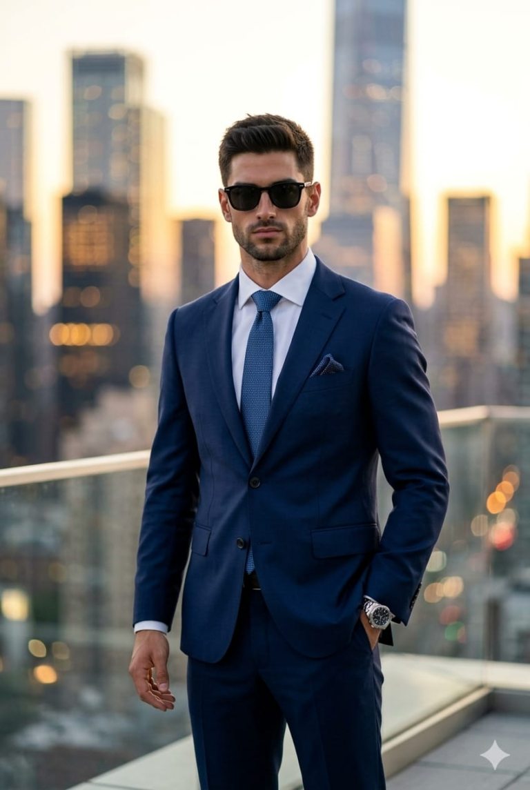 Result 1 for Golden Rooftop Executive AI Photo Editing Prompt