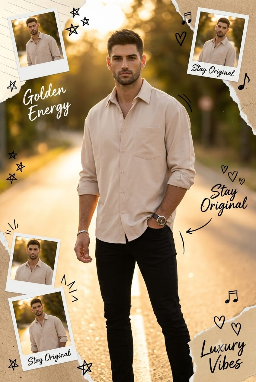 Result 1 for Golden Luxury Poster AI Photo Editing Prompt
