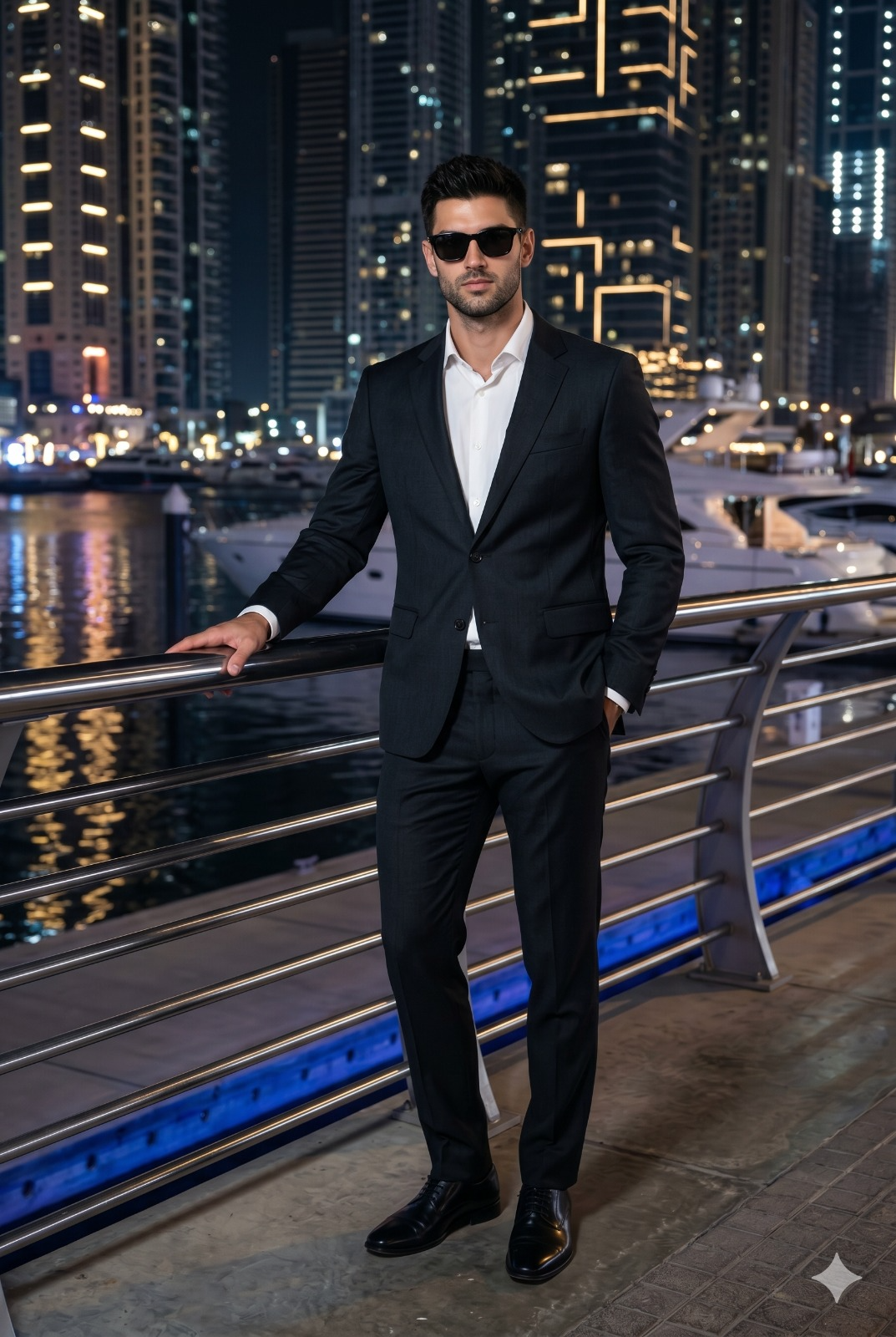 Result 1 for Luxury Night Gentleman AI Photo Editing Prompt