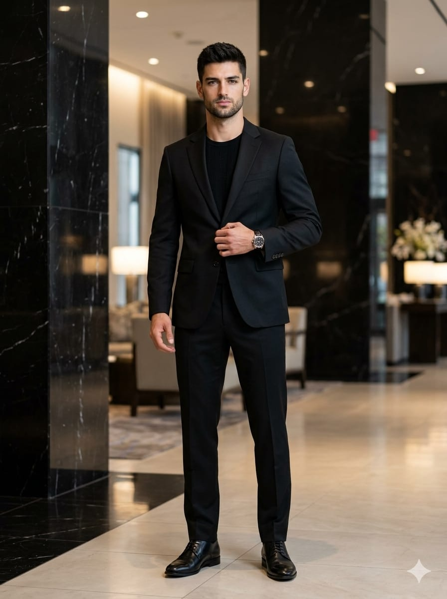Result 1 for Luxury Studio Gentleman AI Photo Editing Prompt