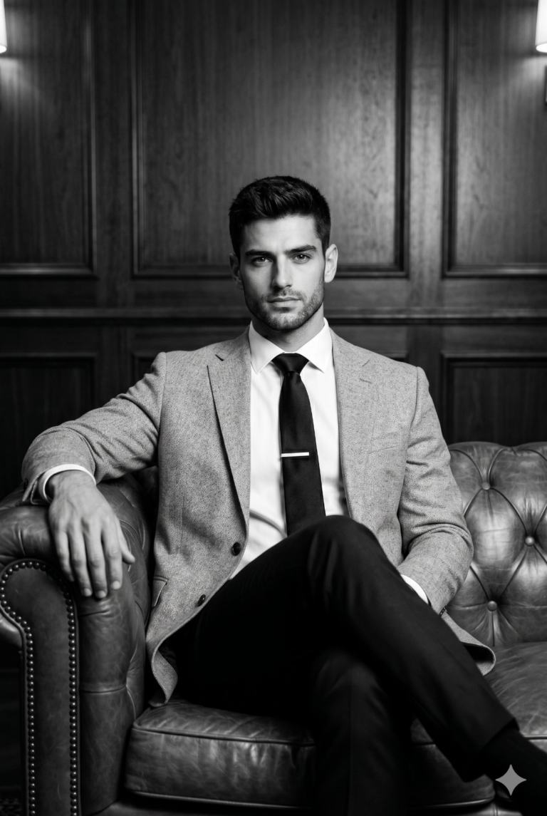 Result 1 for Luxury Monochrome Gentleman AI Photo Editing Prompt
