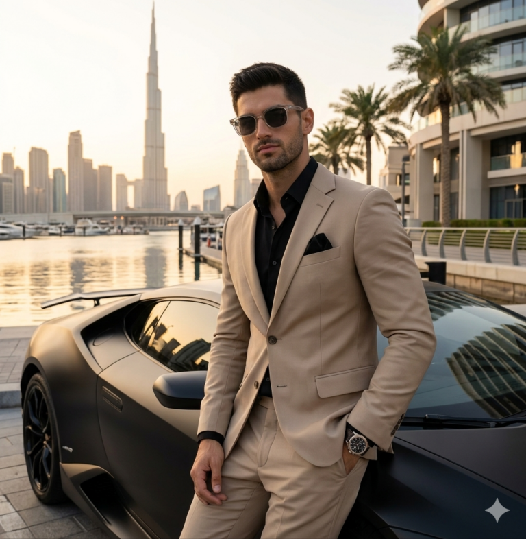 Result 1 for Dubai Golden Luxury AI Photo Editing Prompt