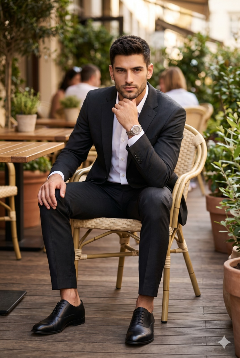 Result 1 for Luxury Terrace Gentleman AI Photo Editing Prompt