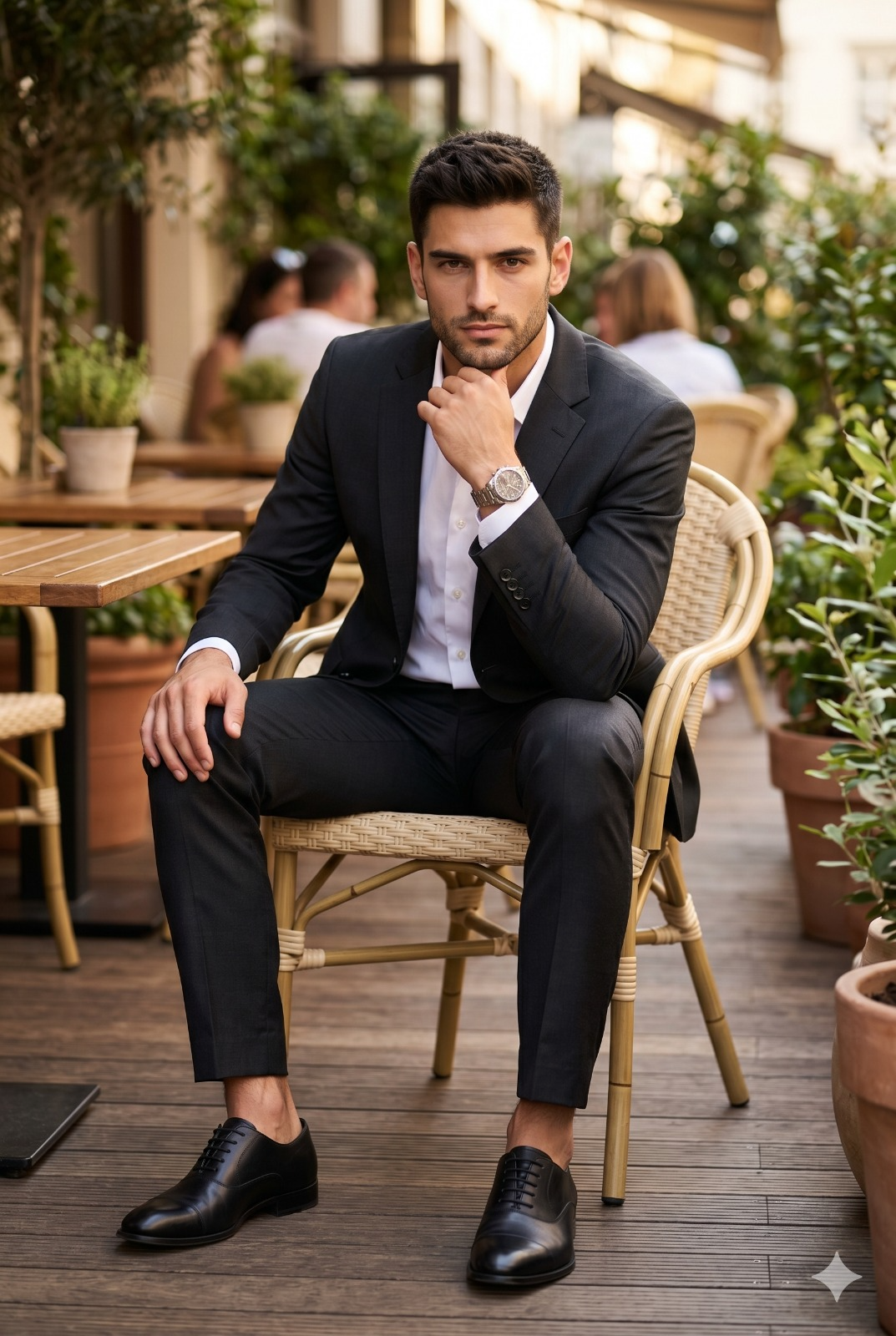 Result 1 for Luxury Terrace Gentleman AI Photo Editing Prompt