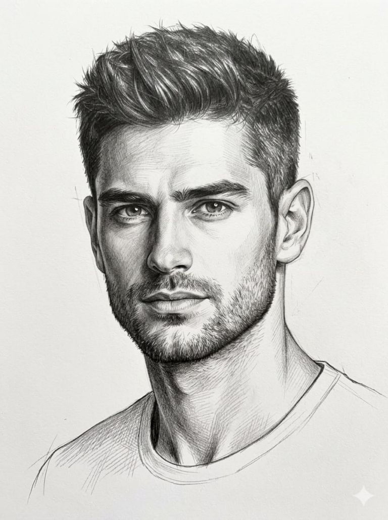 Result 1 for Graphite Portrait Sketch AI Photo Editing Prompt